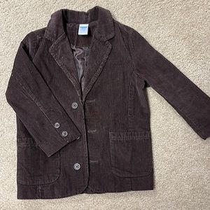 Chocolate brown corduroy blazer from Gymboree. Boys size 3-4